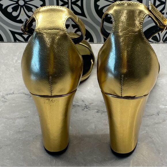 Madden Girl Women's Beella Heeled Sandal Gold 10 NEW - Picture 4 of 12